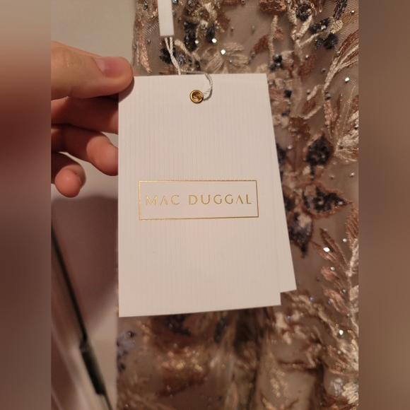 Mac Duggal Beaded Embroidered Gown NWT Size 12 | Mother of Bride Wedding Guest - Picture 6 of 7